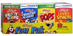 Kellogg's Fun Pak Cereals 8 Pack (8.56 Ounces )